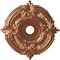 Ekena Millwork Attica PVC Ceiling Medallion (Fits Canopies up to 7 3/4"), Brght Coat Copper, 22"OD x 3 1/2"ID x 1"P CMP22ATBCO - alternate 1